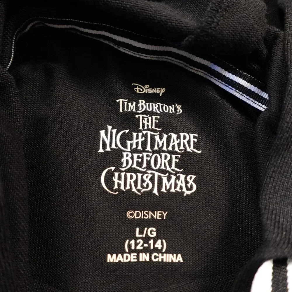 The Nightmare Before Christmas Lock Shock & Barrel pajama hoodie‎ women's large